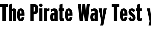 Font : Interstate-BlackCompressed 2 Custom Text : The Pirate Way Test your own text here Click to download or to view this font on a tshirt that can be custom printed in Bali